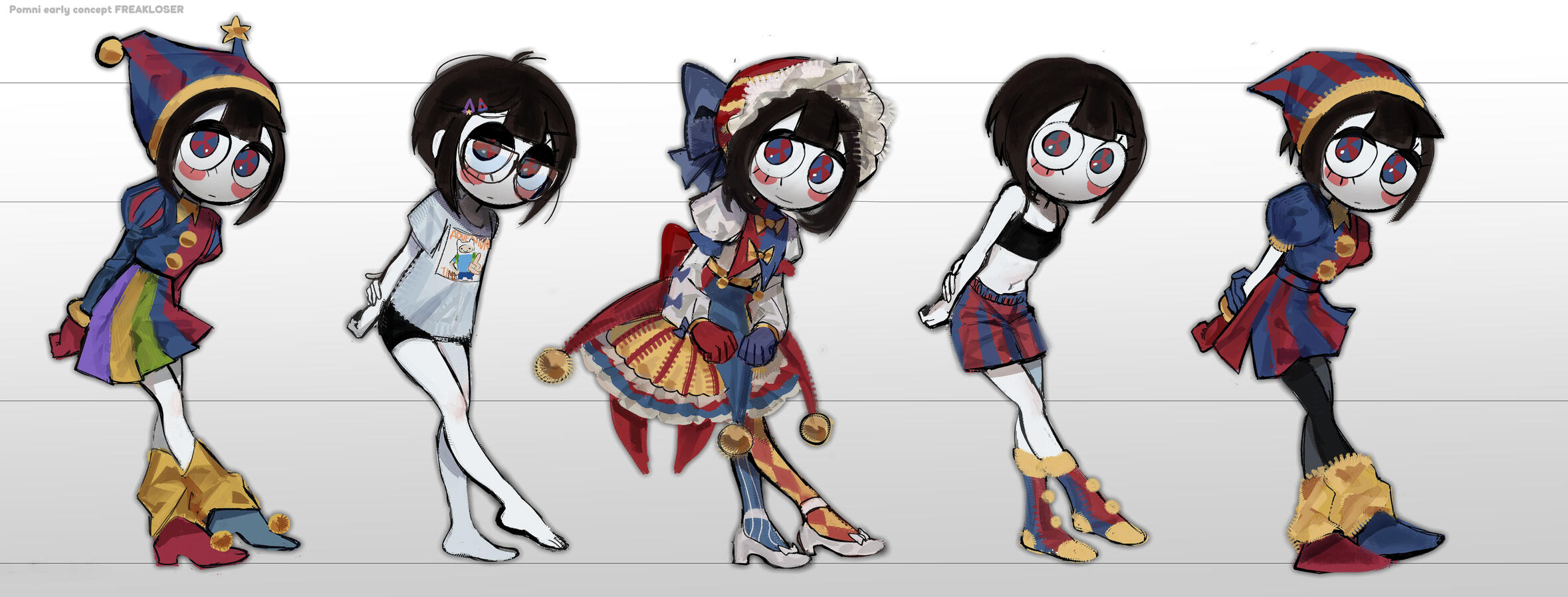 Reference concept Pomni (AU Freakloser) This AU Belongs to SugarCube